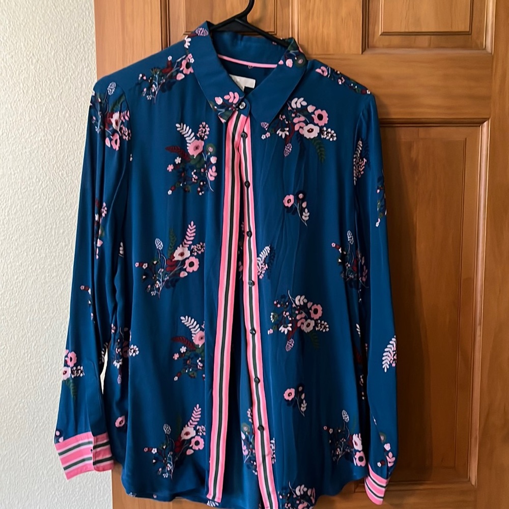 Boden Silk Button Down